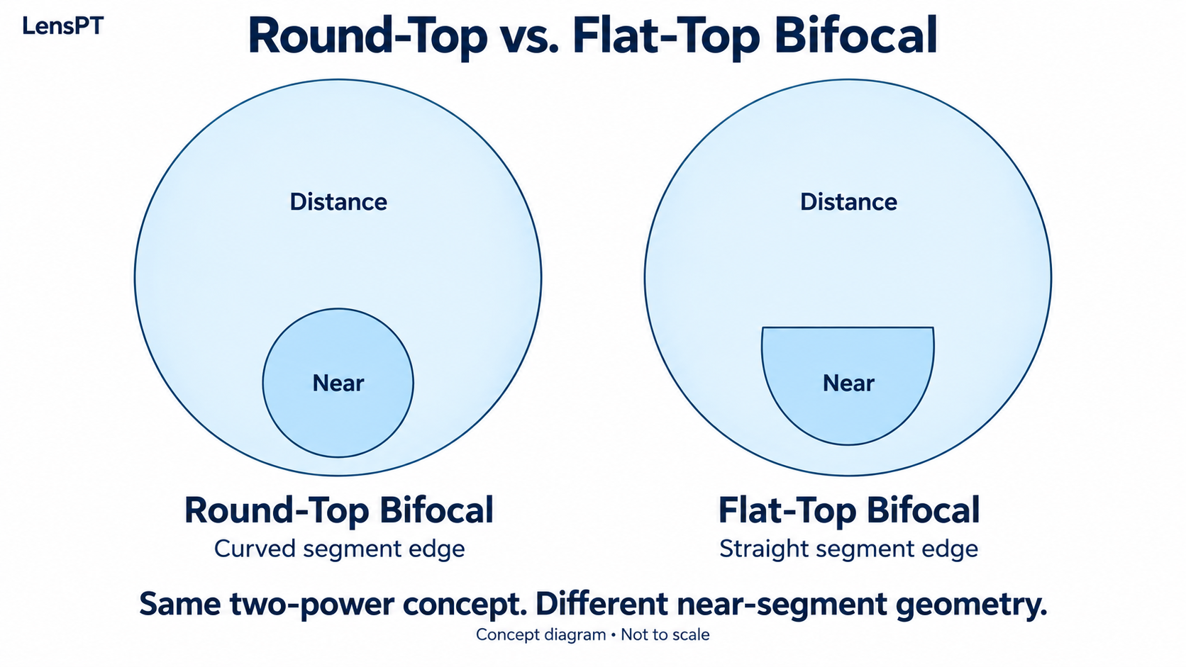 Round-Top Bifocal Lenses vs. Flat-Top: A B2B Design Comparison